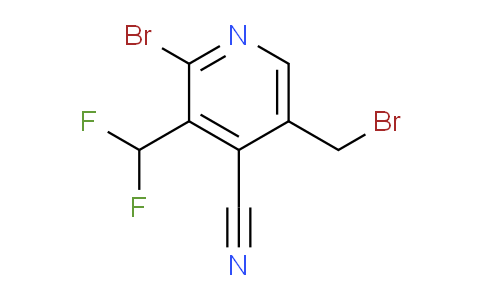 2-Bromo-5-(bromomethyl)-4-cyano-3-(difluoromethyl)pyridine