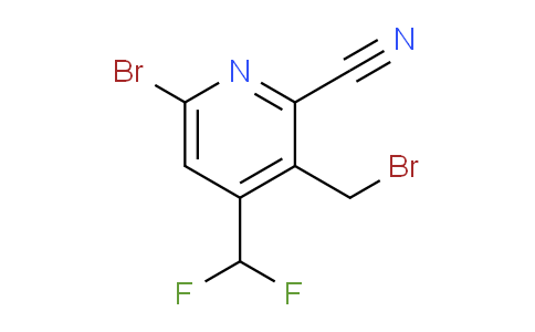 6-Bromo-3-(bromomethyl)-2-cyano-4-(difluoromethyl)pyridine