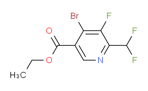 AM126870 | 1805368-30-2 | Ethyl 4-bromo-2-(difluoromethyl)-3-fluoropyridine-5-carboxylate