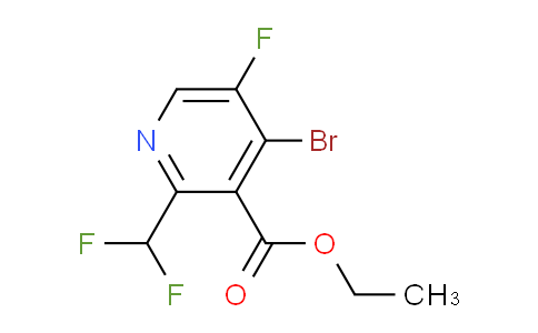 Ethyl 4-bromo-2-(difluoromethyl)-5-fluoropyridine-3-carboxylate