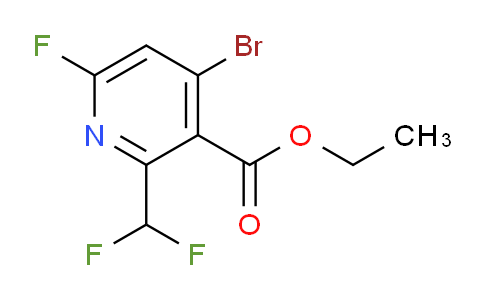 Ethyl 4-bromo-2-(difluoromethyl)-6-fluoropyridine-3-carboxylate