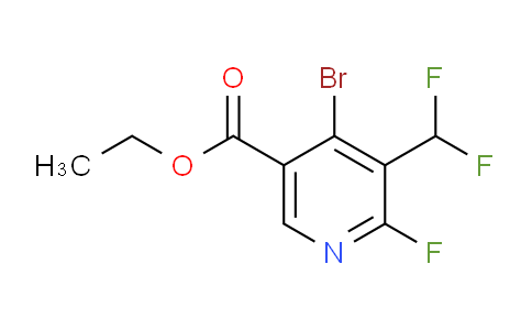 Ethyl 4-bromo-3-(difluoromethyl)-2-fluoropyridine-5-carboxylate
