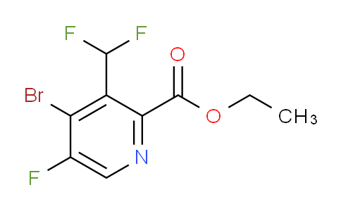 Ethyl 4-bromo-3-(difluoromethyl)-5-fluoropyridine-2-carboxylate