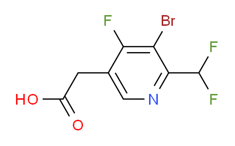 AM126891 | 1805401-78-8 | 3-Bromo-2-(difluoromethyl)-4-fluoropyridine-5-acetic acid