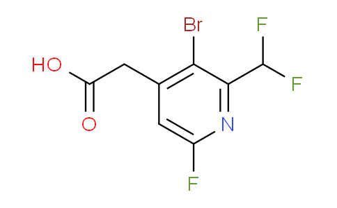 AM126893 | 1805344-35-7 | 3-Bromo-2-(difluoromethyl)-6-fluoropyridine-4-acetic acid