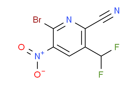 2-Bromo-6-cyano-5-(difluoromethyl)-3-nitropyridine