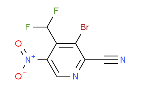 3-Bromo-2-cyano-4-(difluoromethyl)-5-nitropyridine