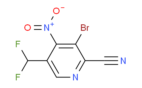 3-Bromo-2-cyano-5-(difluoromethyl)-4-nitropyridine
