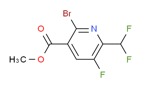 Methyl 2-bromo-6-(difluoromethyl)-5-fluoropyridine-3-carboxylate