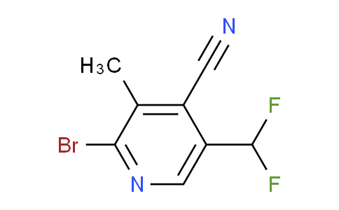 AM126941 | 1804845-86-0 | 2-Bromo-4-cyano-5-(difluoromethyl)-3-methylpyridine