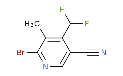 2-Bromo-5-cyano-4-(difluoromethyl)-3-methylpyridine