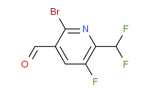 2-Bromo-6-(difluoromethyl)-5-fluoropyridine-3-carboxaldehyde