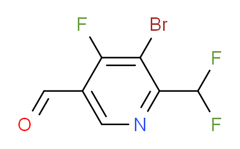 3-Bromo-2-(difluoromethyl)-4-fluoropyridine-5-carboxaldehyde
