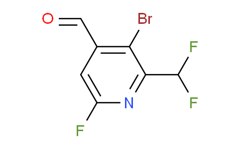 3-Bromo-2-(difluoromethyl)-6-fluoropyridine-4-carboxaldehyde