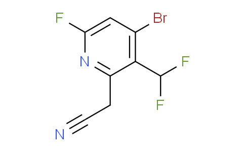 AM126978 | 1806996-21-3 | 4-Bromo-3-(difluoromethyl)-6-fluoropyridine-2-acetonitrile