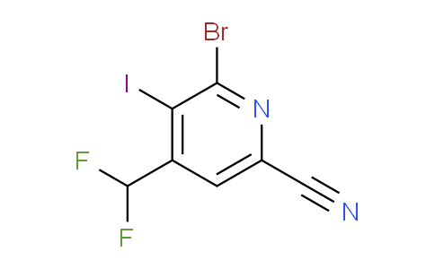AM127008 | 1806043-35-5 | 2-Bromo-6-cyano-4-(difluoromethyl)-3-iodopyridine