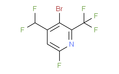 3-Bromo-4-(difluoromethyl)-6-fluoro-2-(trifluoromethyl)pyridine