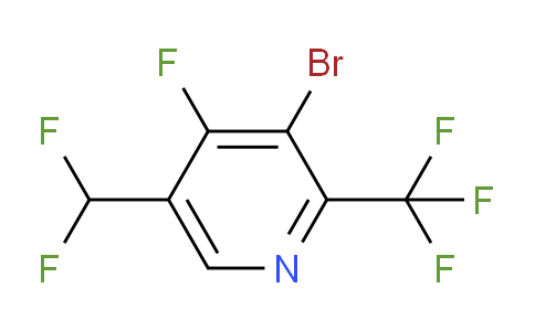 3-Bromo-5-(difluoromethyl)-4-fluoro-2-(trifluoromethyl)pyridine