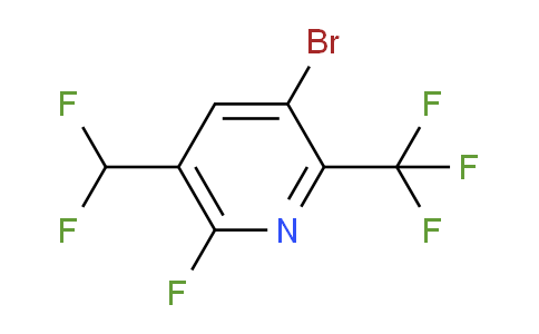 3-Bromo-5-(difluoromethyl)-6-fluoro-2-(trifluoromethyl)pyridine