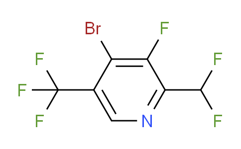4-Bromo-2-(difluoromethyl)-3-fluoro-5-(trifluoromethyl)pyridine