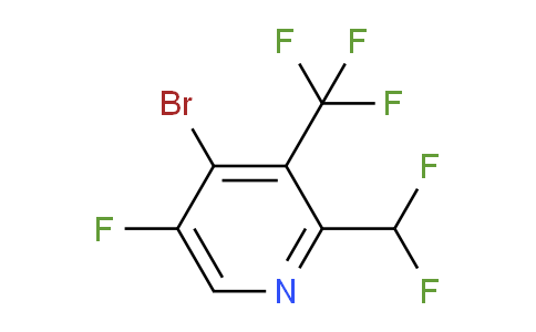 4-Bromo-2-(difluoromethyl)-5-fluoro-3-(trifluoromethyl)pyridine