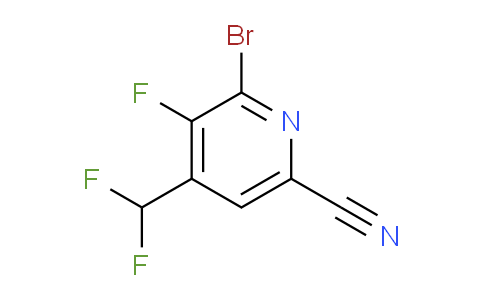 2-Bromo-6-cyano-4-(difluoromethyl)-3-fluoropyridine