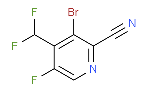 3-Bromo-2-cyano-4-(difluoromethyl)-5-fluoropyridine