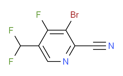 AM127076 | 1804659-90-2 | 3-Bromo-2-cyano-5-(difluoromethyl)-4-fluoropyridine