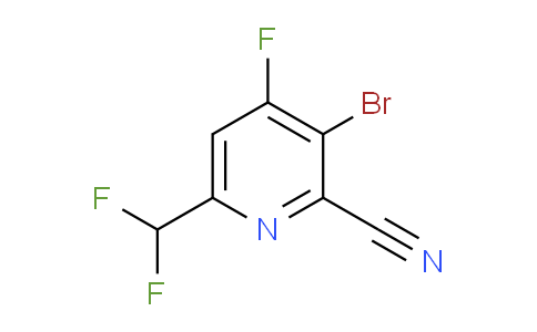 3-Bromo-2-cyano-6-(difluoromethyl)-4-fluoropyridine