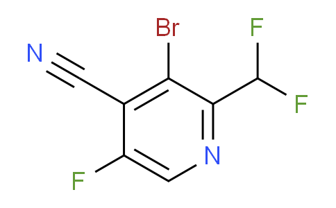 3-Bromo-4-cyano-2-(difluoromethyl)-5-fluoropyridine