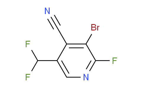 3-Bromo-4-cyano-5-(difluoromethyl)-2-fluoropyridine