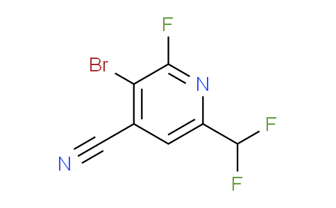 3-Bromo-4-cyano-6-(difluoromethyl)-2-fluoropyridine