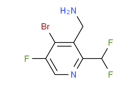 3-(Aminomethyl)-4-bromo-2-(difluoromethyl)-5-fluoropyridine