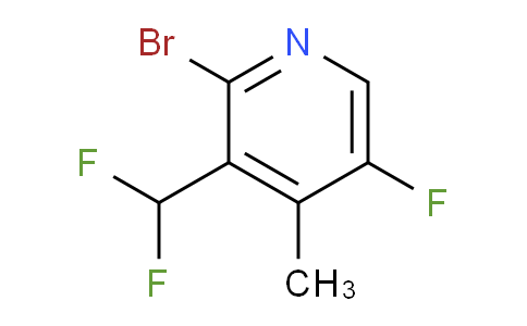 2-Bromo-3-(difluoromethyl)-5-fluoro-4-methylpyridine