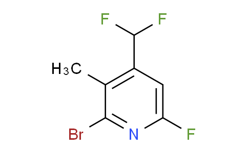 2-Bromo-4-(difluoromethyl)-6-fluoro-3-methylpyridine