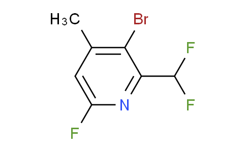 AM127111 | 1805395-27-0 | 3-Bromo-2-(difluoromethyl)-6-fluoro-4-methylpyridine