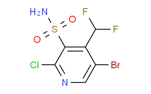 5-Bromo-2-chloro-4-(difluoromethyl)pyridine-3-sulfonamide