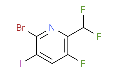 2-Bromo-6-(difluoromethyl)-5-fluoro-3-iodopyridine