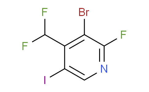 3-Bromo-4-(difluoromethyl)-2-fluoro-5-iodopyridine