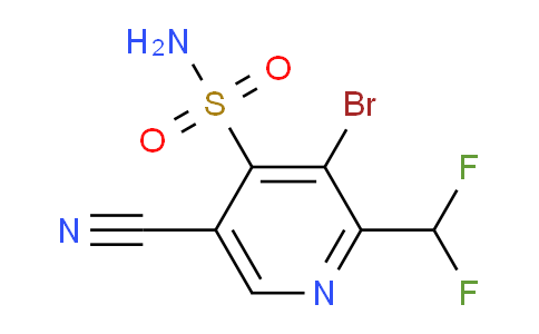 3-Bromo-5-cyano-2-(difluoromethyl)pyridine-4-sulfonamide