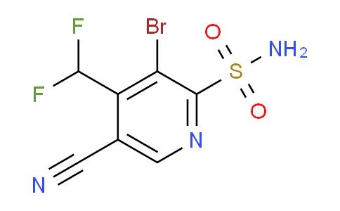 3-Bromo-5-cyano-4-(difluoromethyl)pyridine-2-sulfonamide