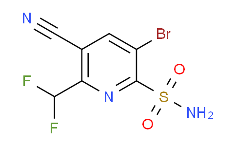 3-Bromo-5-cyano-6-(difluoromethyl)pyridine-2-sulfonamide