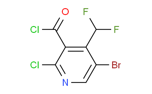 5-Bromo-2-chloro-4-(difluoromethyl)pyridine-3-carbonyl chloride