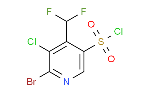 2-Bromo-3-chloro-4-(difluoromethyl)pyridine-5-sulfonyl chloride