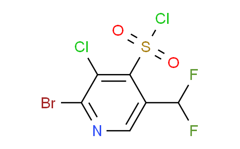 2-Bromo-3-chloro-5-(difluoromethyl)pyridine-4-sulfonyl chloride