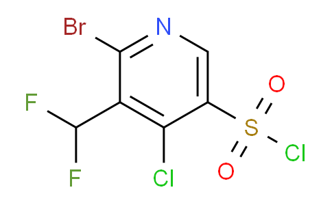 2-Bromo-4-chloro-3-(difluoromethyl)pyridine-5-sulfonyl chloride