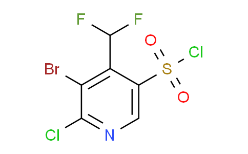 3-Bromo-2-chloro-4-(difluoromethyl)pyridine-5-sulfonyl chloride