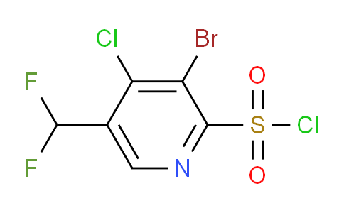 3-Bromo-4-chloro-5-(difluoromethyl)pyridine-2-sulfonyl chloride