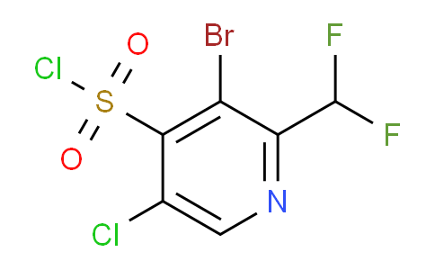 3-Bromo-5-chloro-2-(difluoromethyl)pyridine-4-sulfonyl chloride
