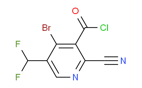 AM127222 | 1806057-11-3 | 4-Bromo-2-cyano-5-(difluoromethyl)pyridine-3-carbonyl chloride